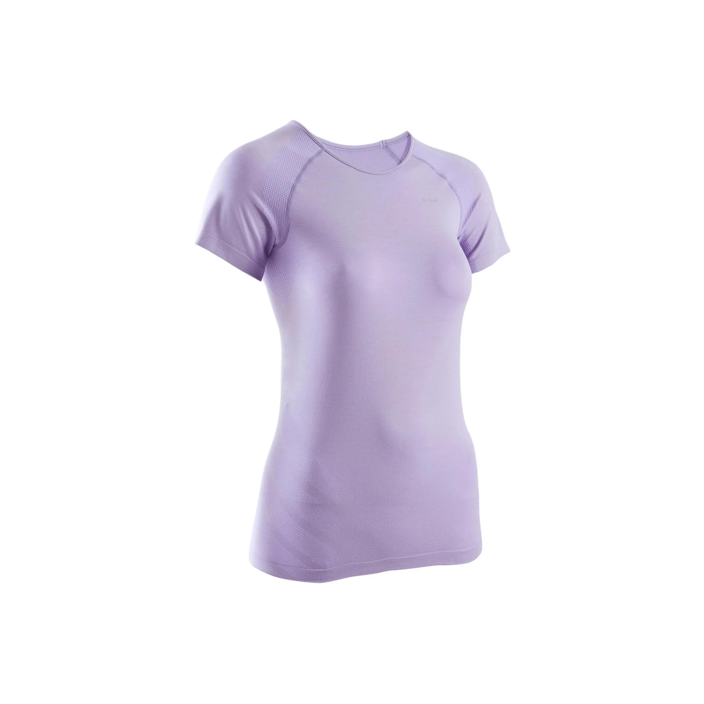 DECATHLON Реглан-рукав T-рубашка Женская Дымчатый Лиловый Лаванда