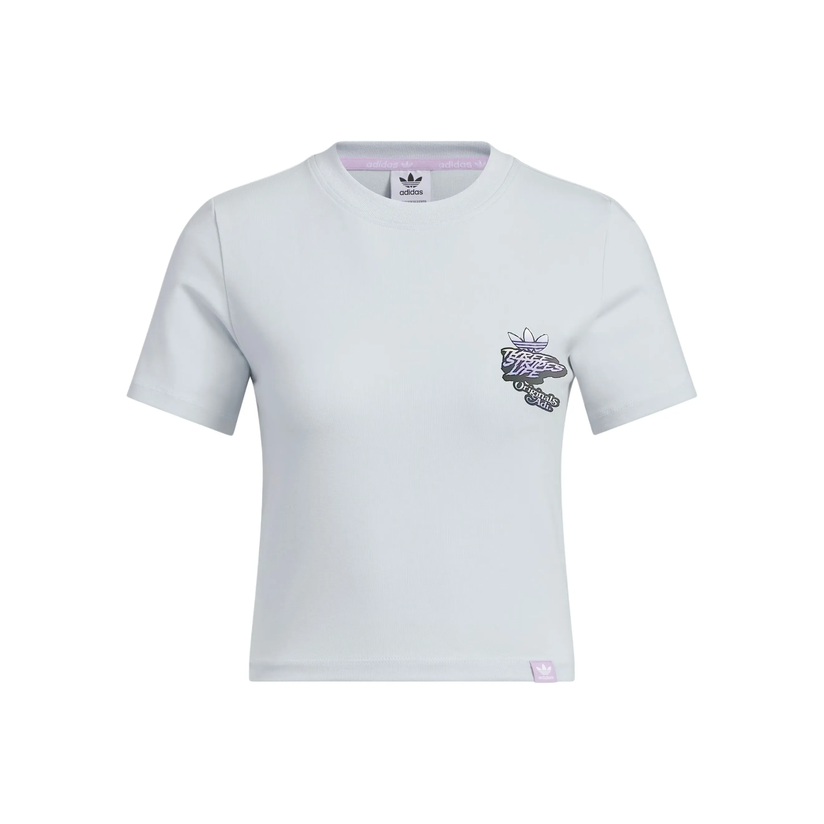 Adidas Originals CITY SKATE Стандартная T-рубашка Женская Светло-синяя