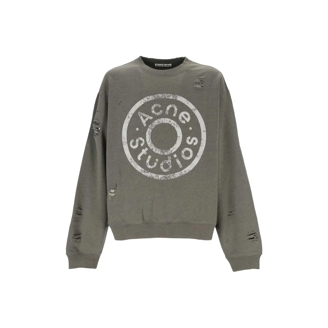 ACNE STUDIOS Толстовка Женская Серая Зеленая