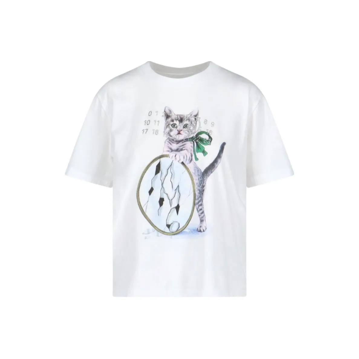 MM6 Maison Margiela Cat print Cotton T shirt