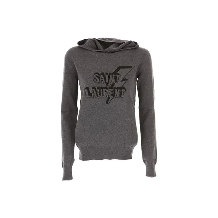 SAINT LAURENT Серый Женские Свитшоты