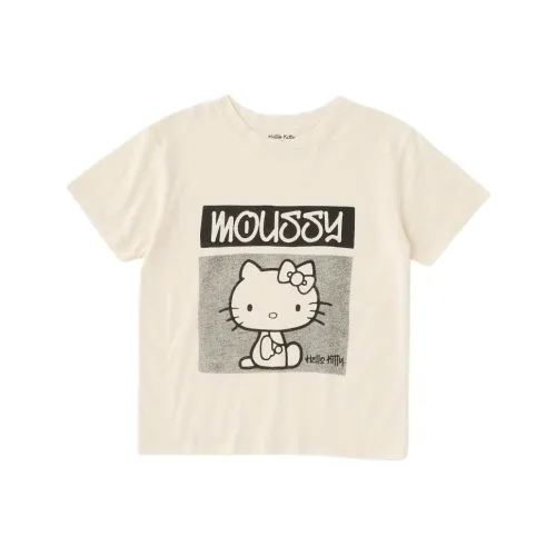 MOUSSY Хелло Китти Co Бренд Женские Футболки