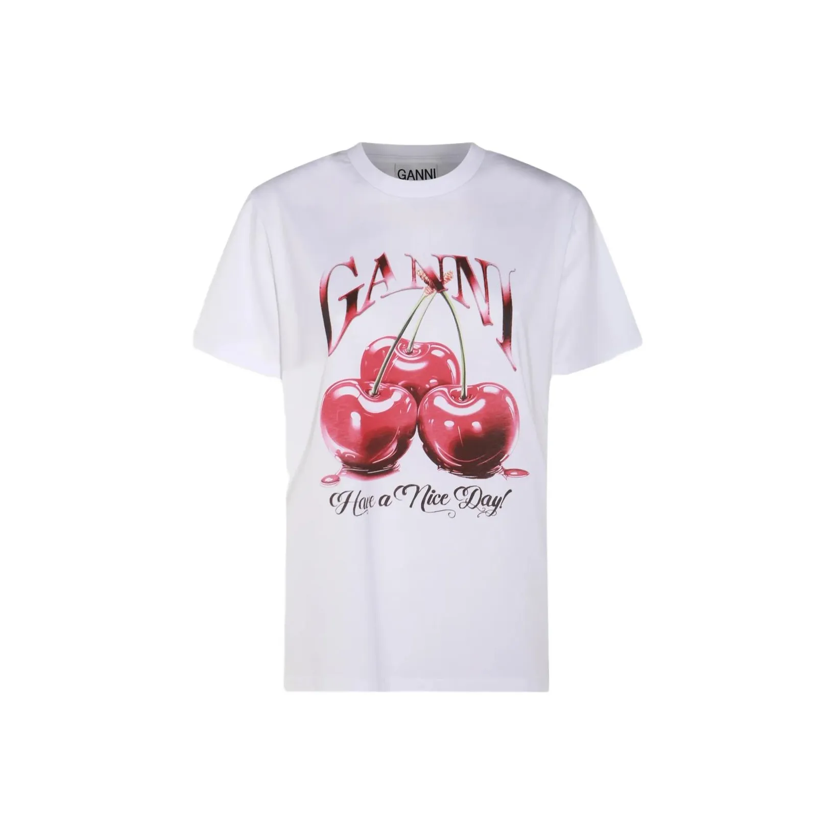 GANNI Белые Женские Футболки
