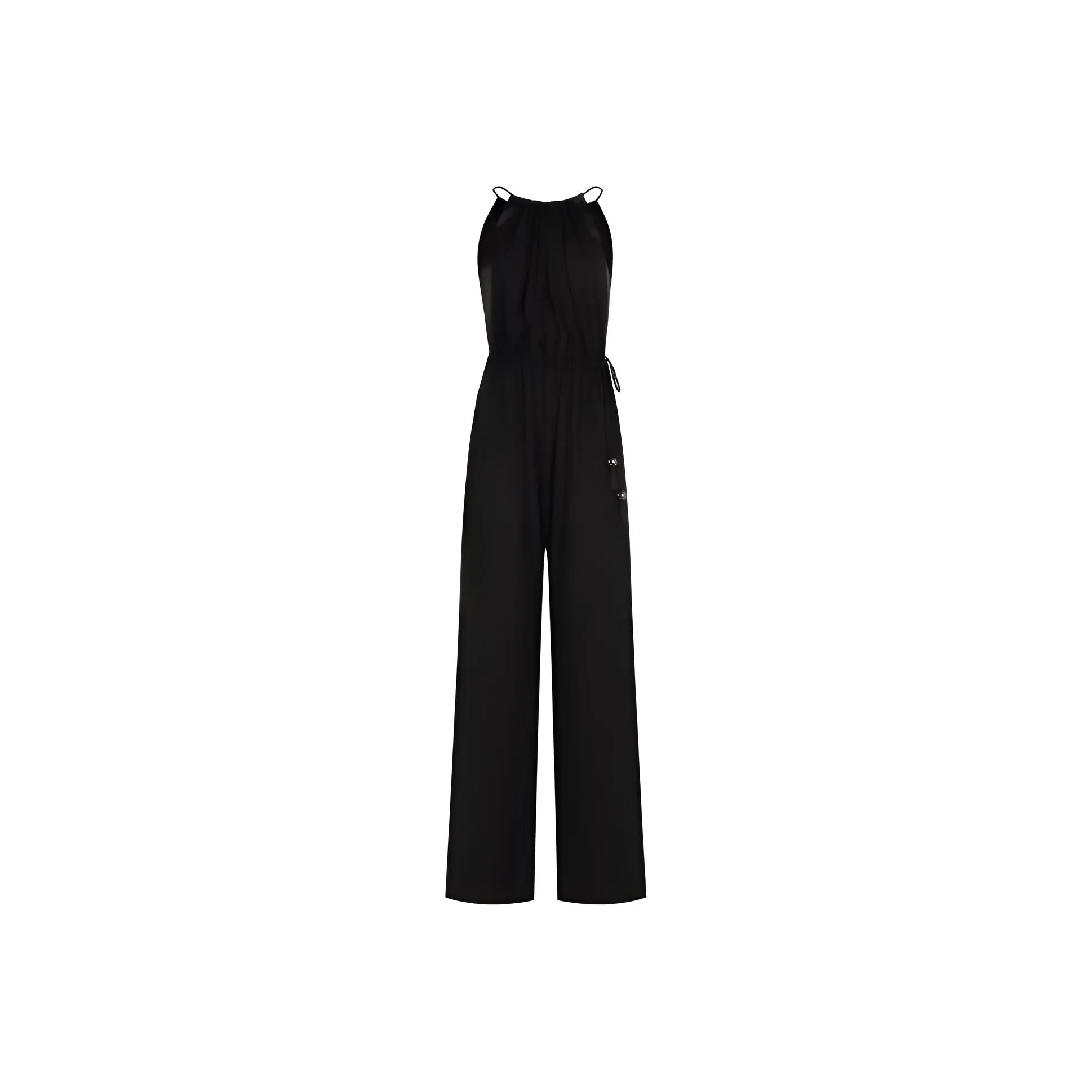 Max Mara Pleated Sleeveless Jumpsuit