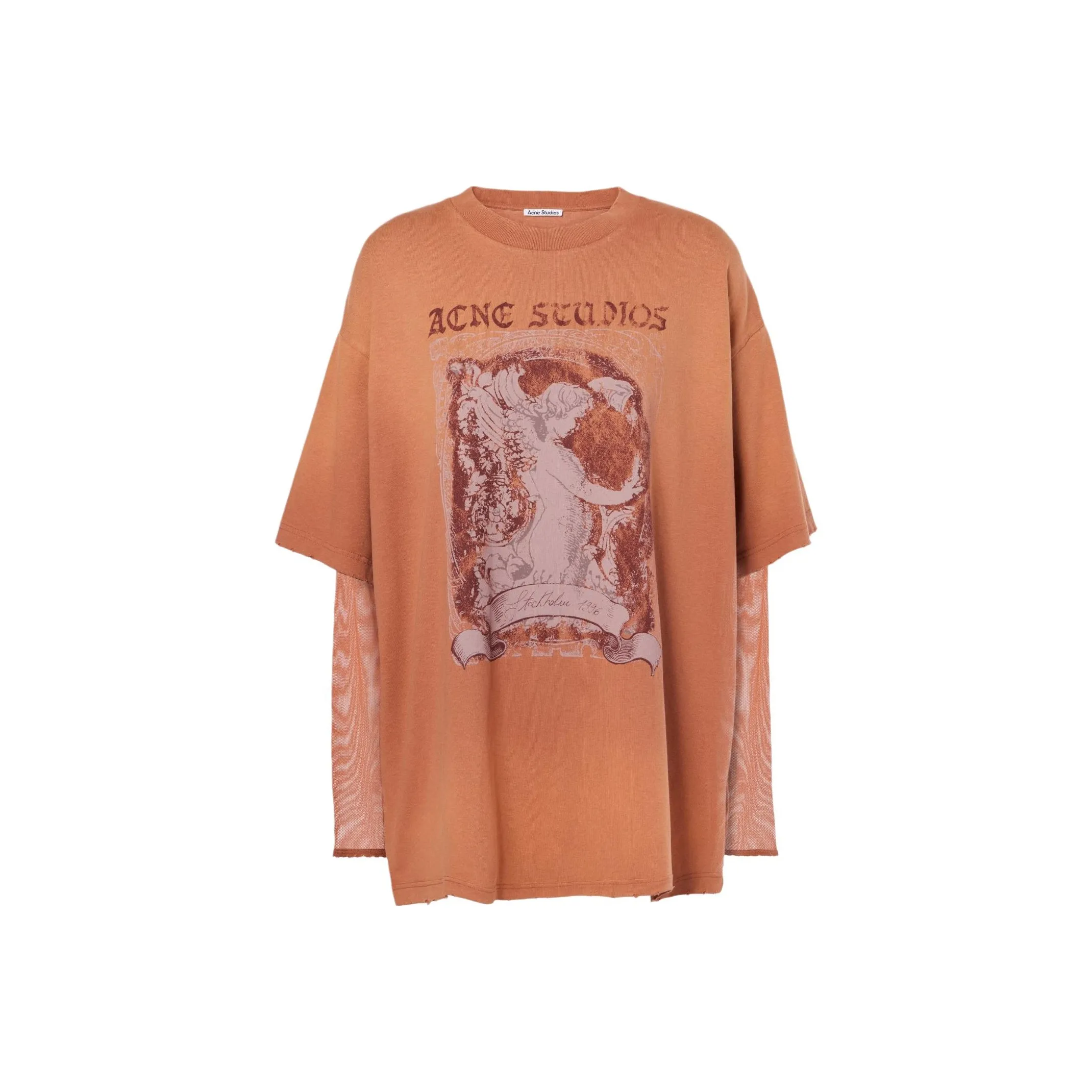 Acne Studios Drop Shoulder Sleeve T Shirt Women's Red