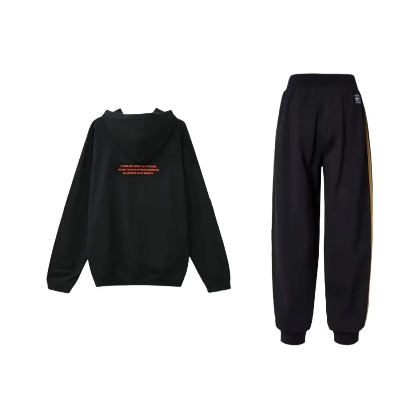 Adidas Originals BIG TRF HOODIE Sweatshirt Set Men's Black