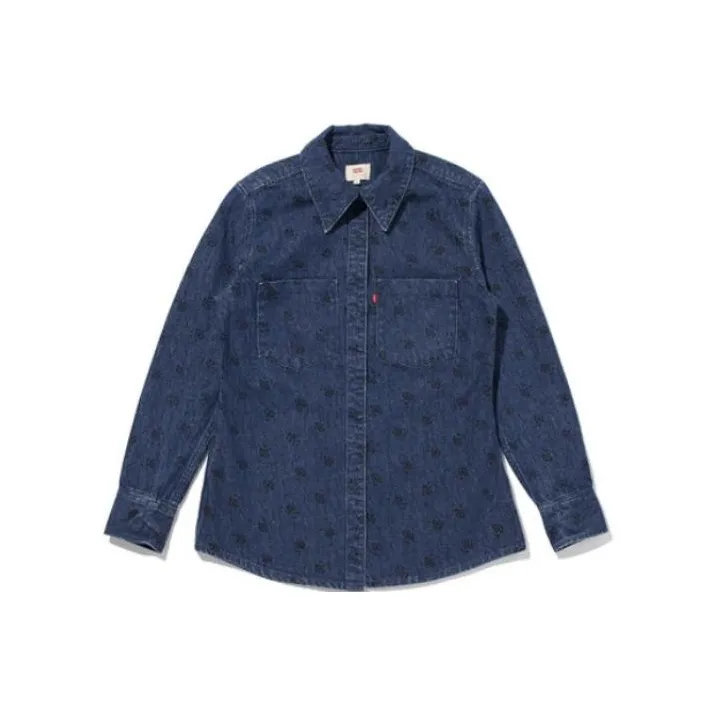Levis Shirts Women's Denim Blue