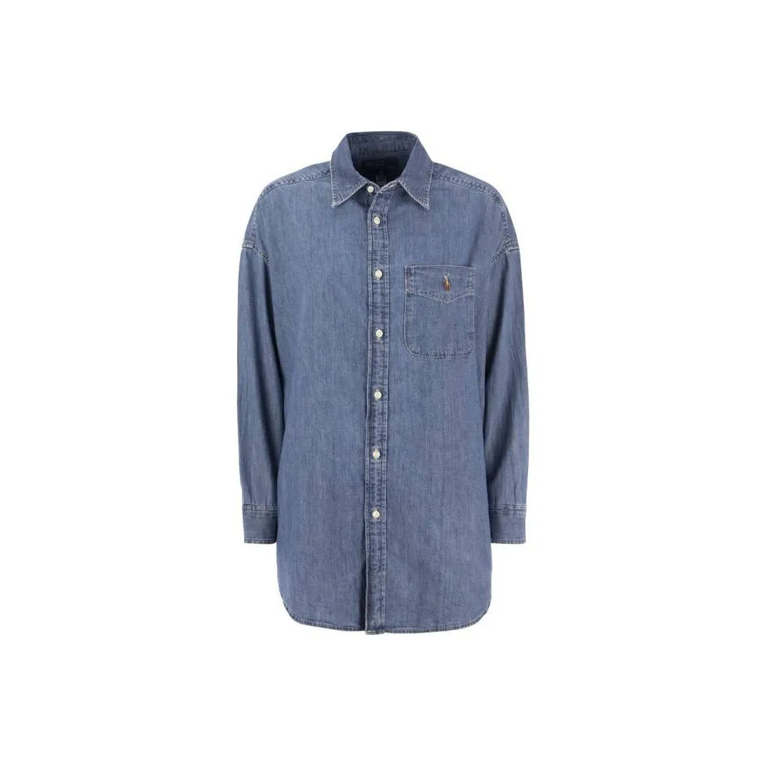 Polo Ralph Lauren Pony Embroidered Buttoned Denim Shirt