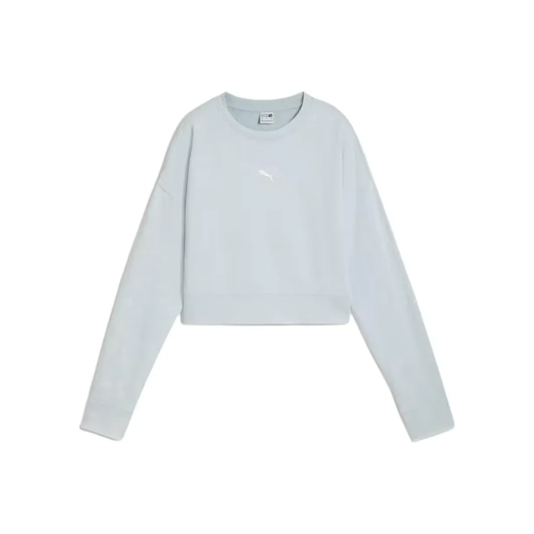 PUMA DARE TORELAXED FW24 Промытый Свитшот Женский Синий
