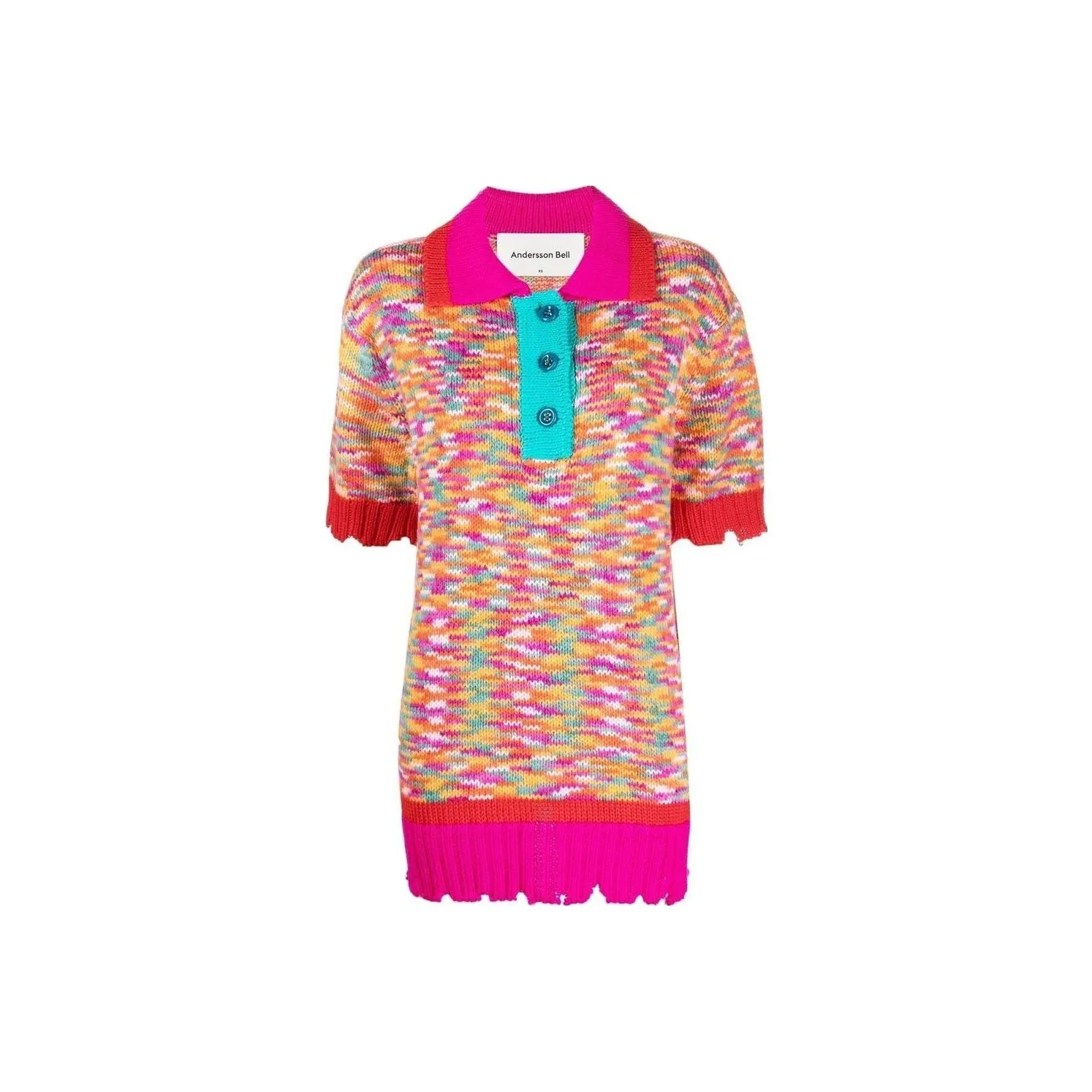 ANDERSSON BELL Knitted Short sleeved Polo Shirt