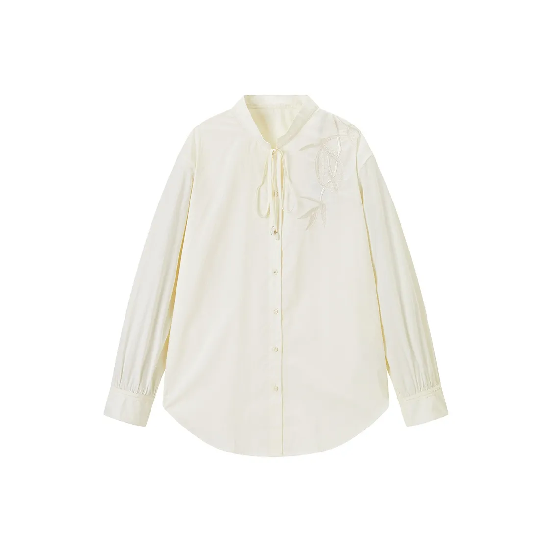 PEACEBIRD Bamboo Rhyme Series Бежевые Женские Рубашки