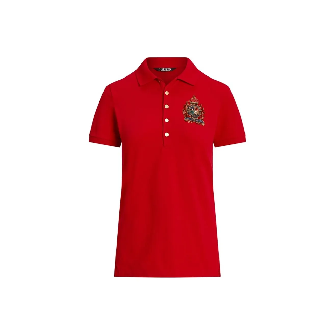 LAUREN RALPH LAUREN FW23 Поло Женское Красное