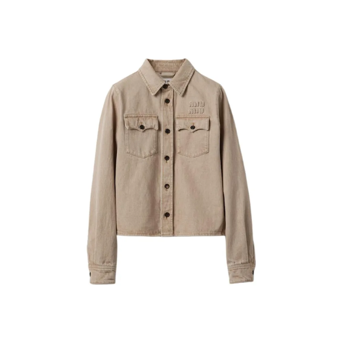 MIU MIU Button-Up Denim Shirt