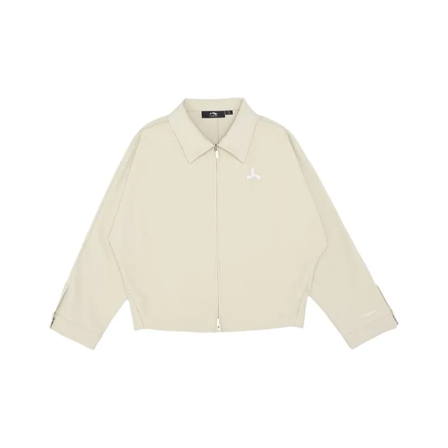 LI NING 1990 Куртка Женская Молочно-Коричневая