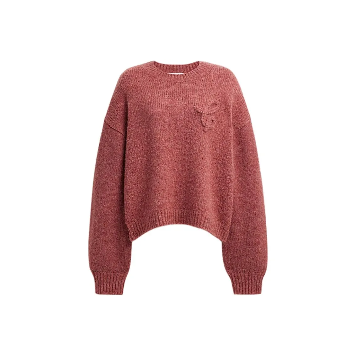 COACH FW24 Трикотаж Женский Рубиновый Красный