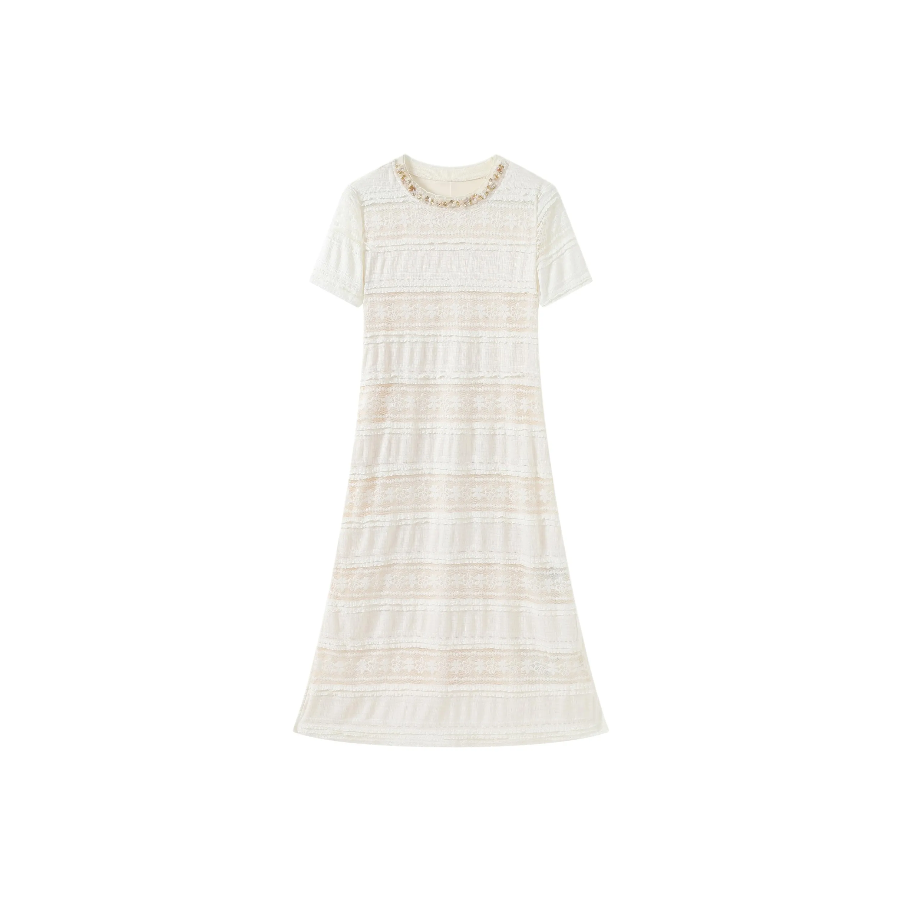 Fish Rabbits Короткий рукав платье женское