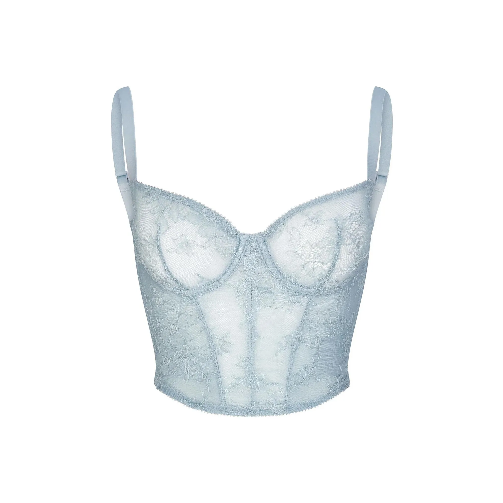 SKIMS Wedding Dress Series ULTRA FINE LACE CORSET Camisole Women's DENIM/Denim