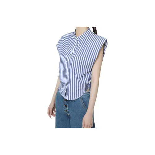 PushBUTTON Синие Женские Рубашки