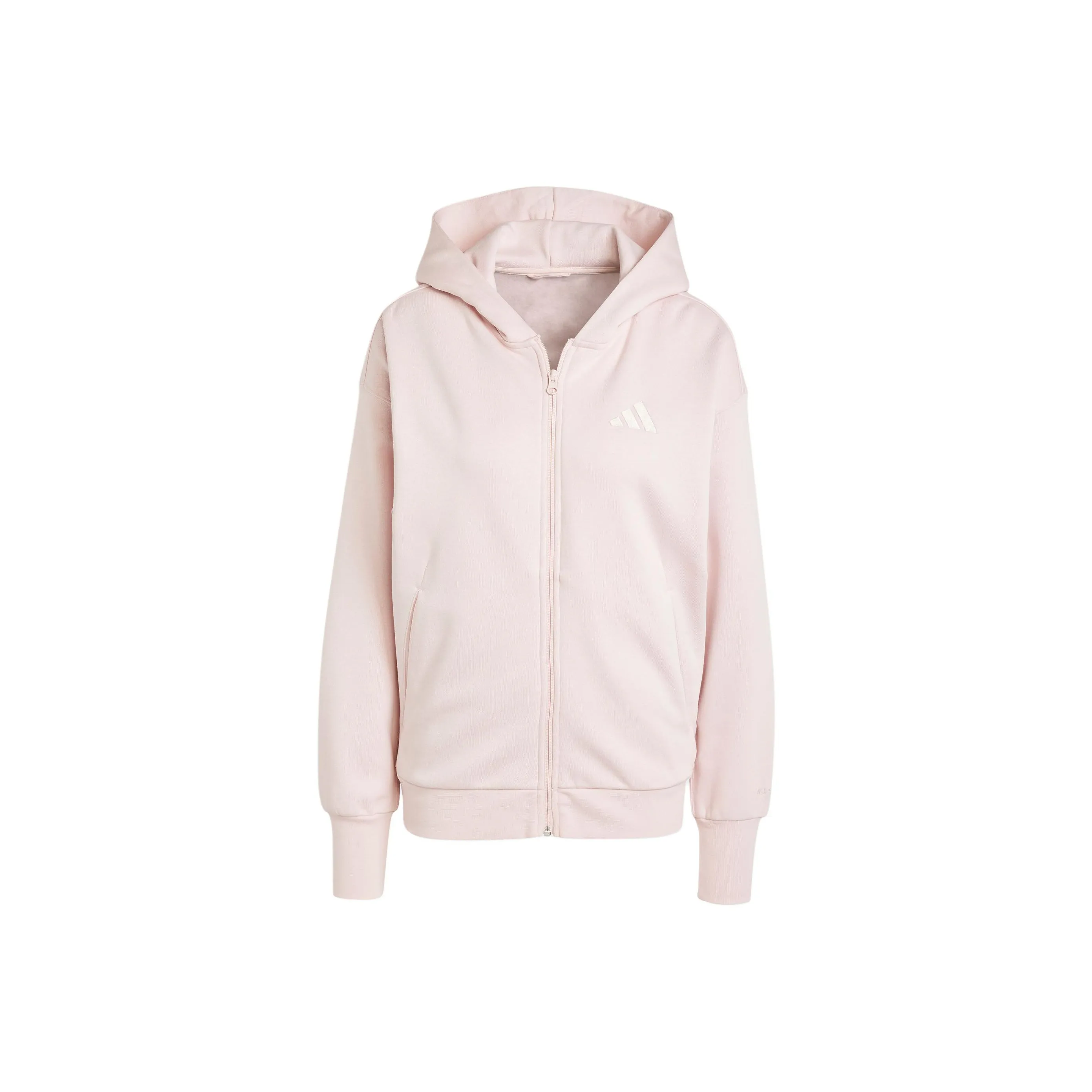 Adidas All Szn Флис Полузип Худи Куртка Женская Песочно-Коричневый Розовый