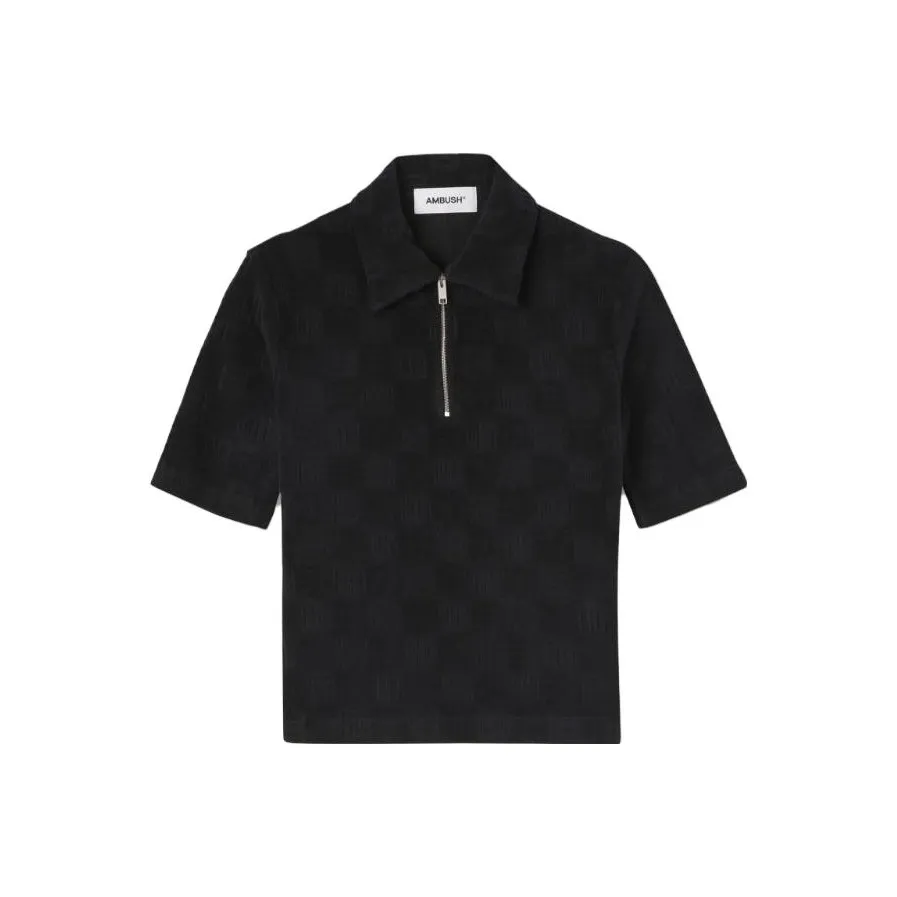 AMBUSH Monogram Zip up Polo Top