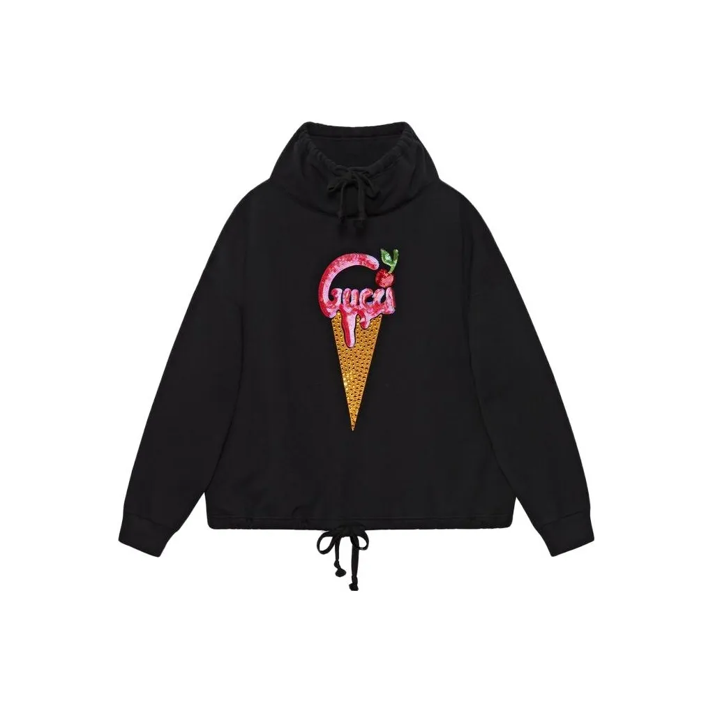 GUCCI Ice Cream Printed Drawstring Hoodie