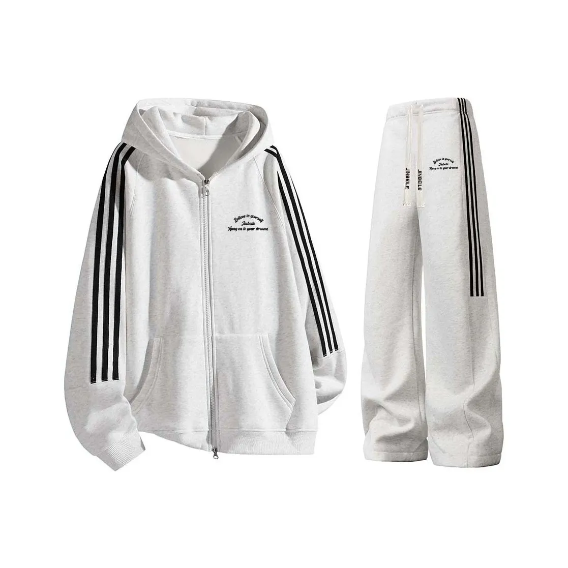 JINBEILE Унисекс Свитшот Комплекты