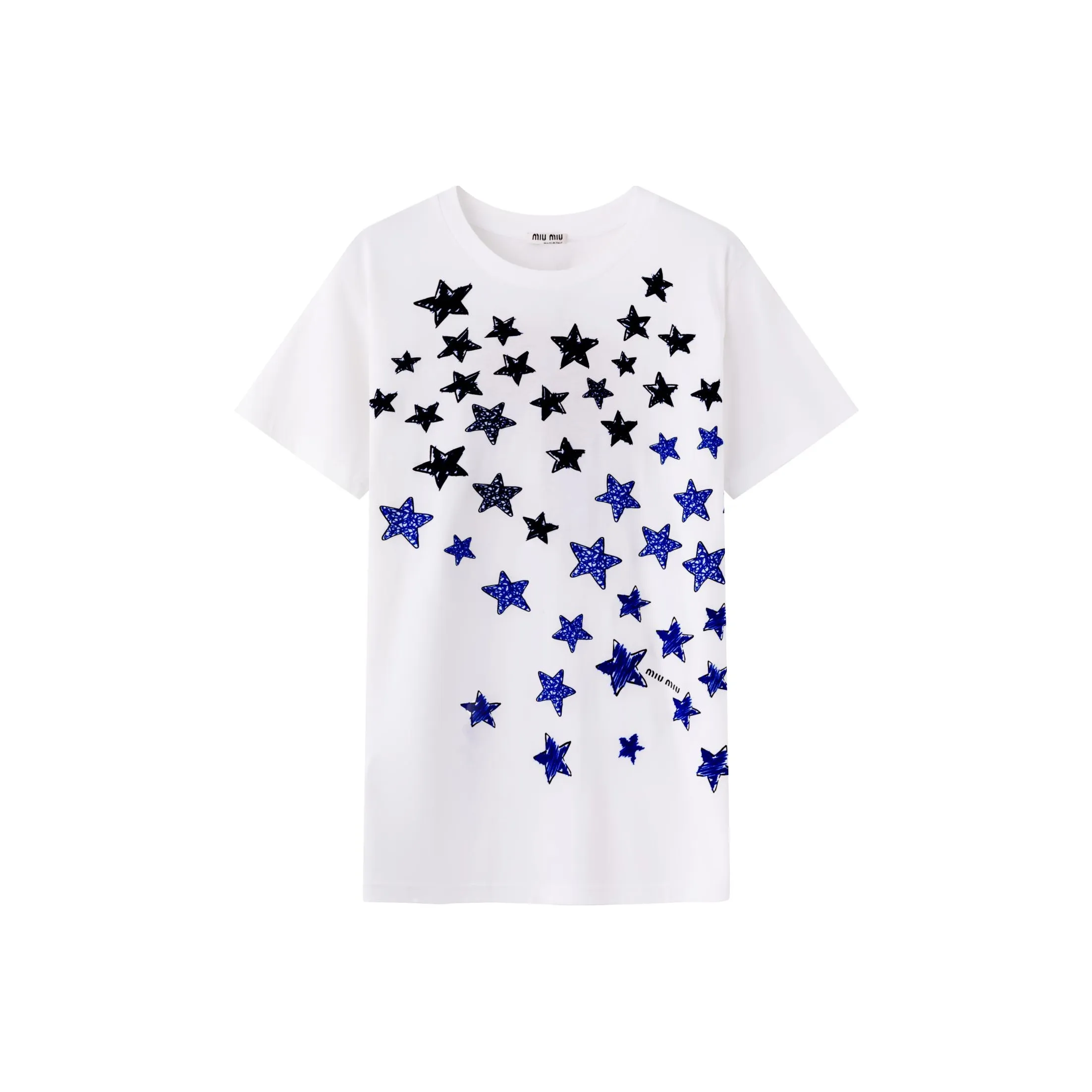 MIU MIU SS23 T-рубашка Женская Белая