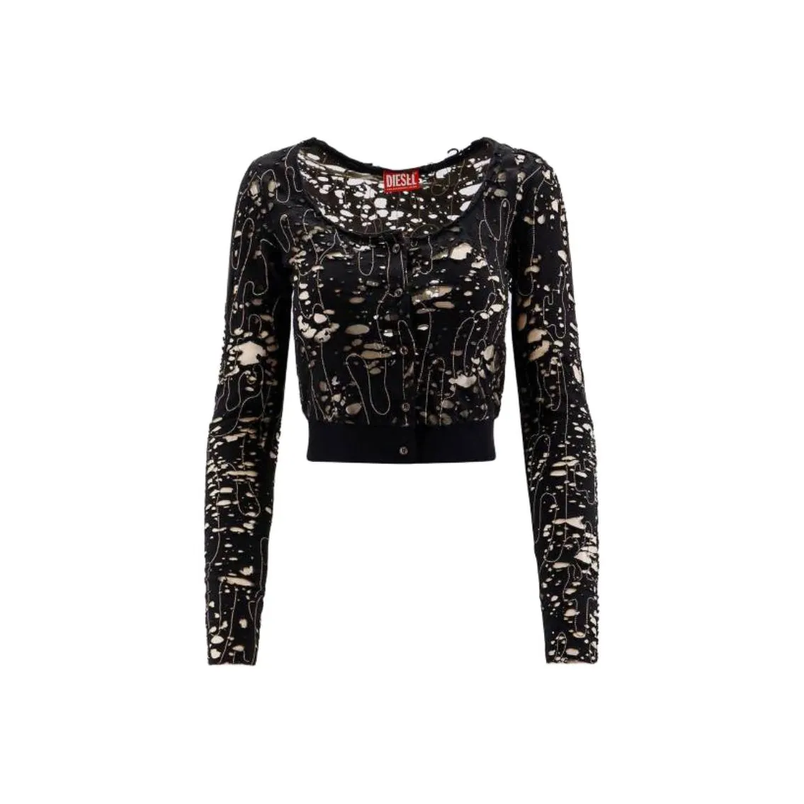 DIESEL T Simonne Dev Cut Out Cropped Top