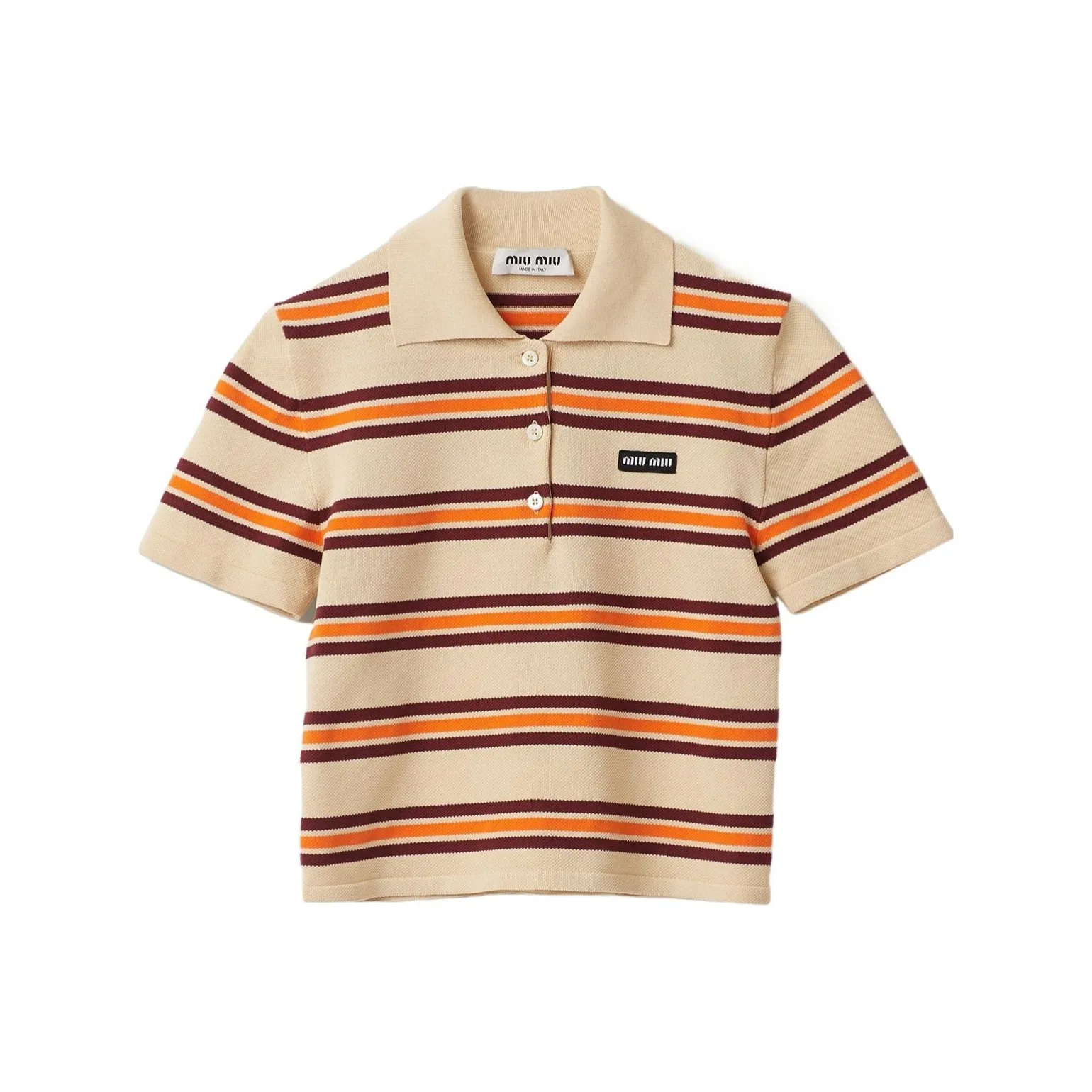 MIU MIU SS24 Polo Shirt Women's Beige
