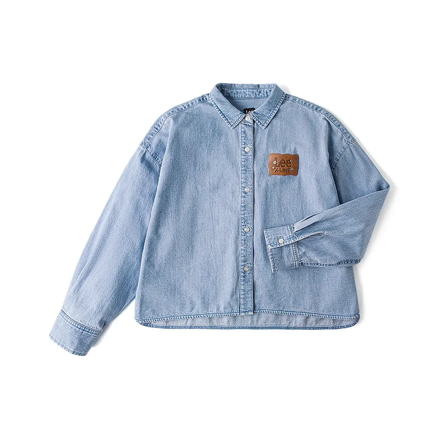 Lee совместный модель FW24 Рубашка Женская Светло-Синяя