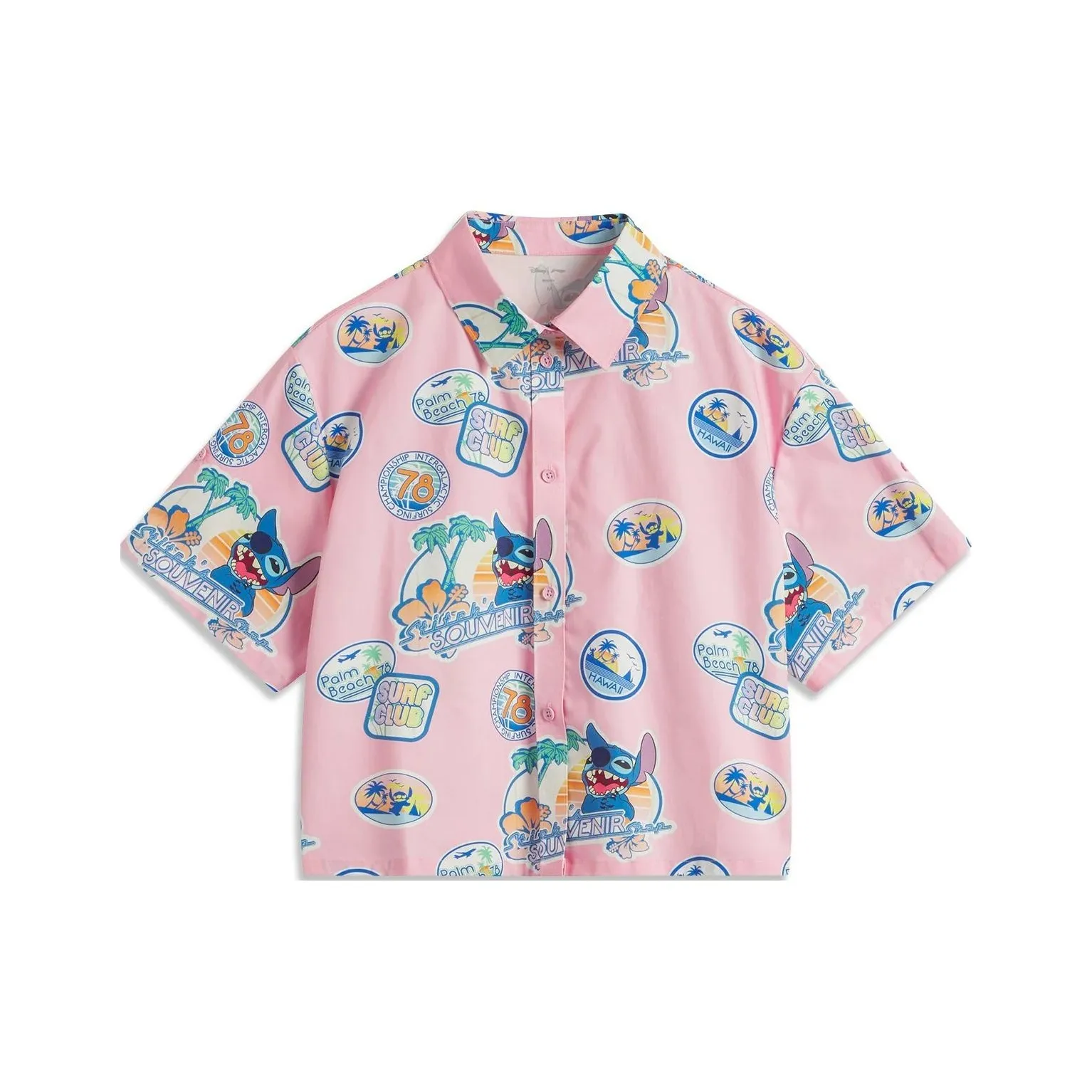 LiNing x Disney Shirt Women's Pink All Over Print