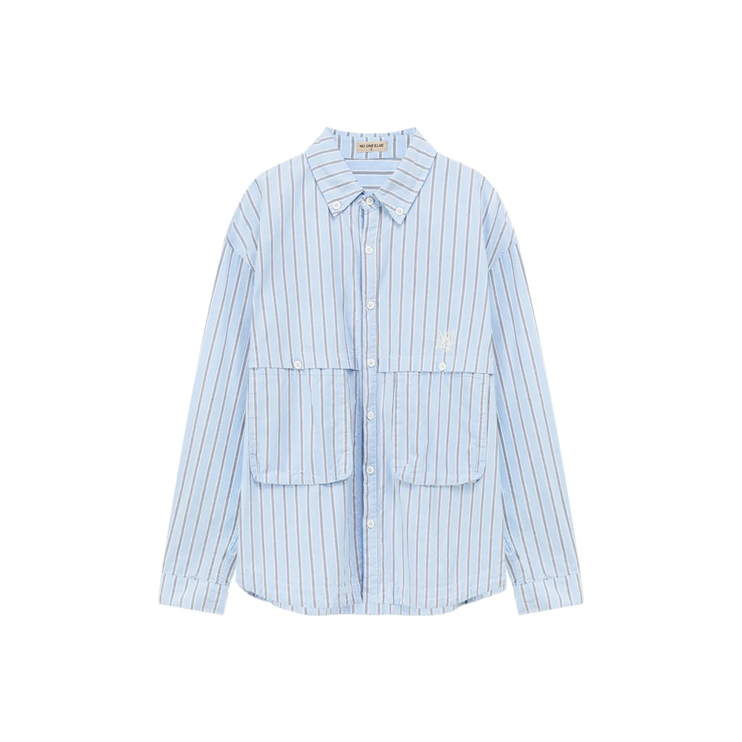 NO ONE ELSE Shirts Women's Blue Stripes Pattern