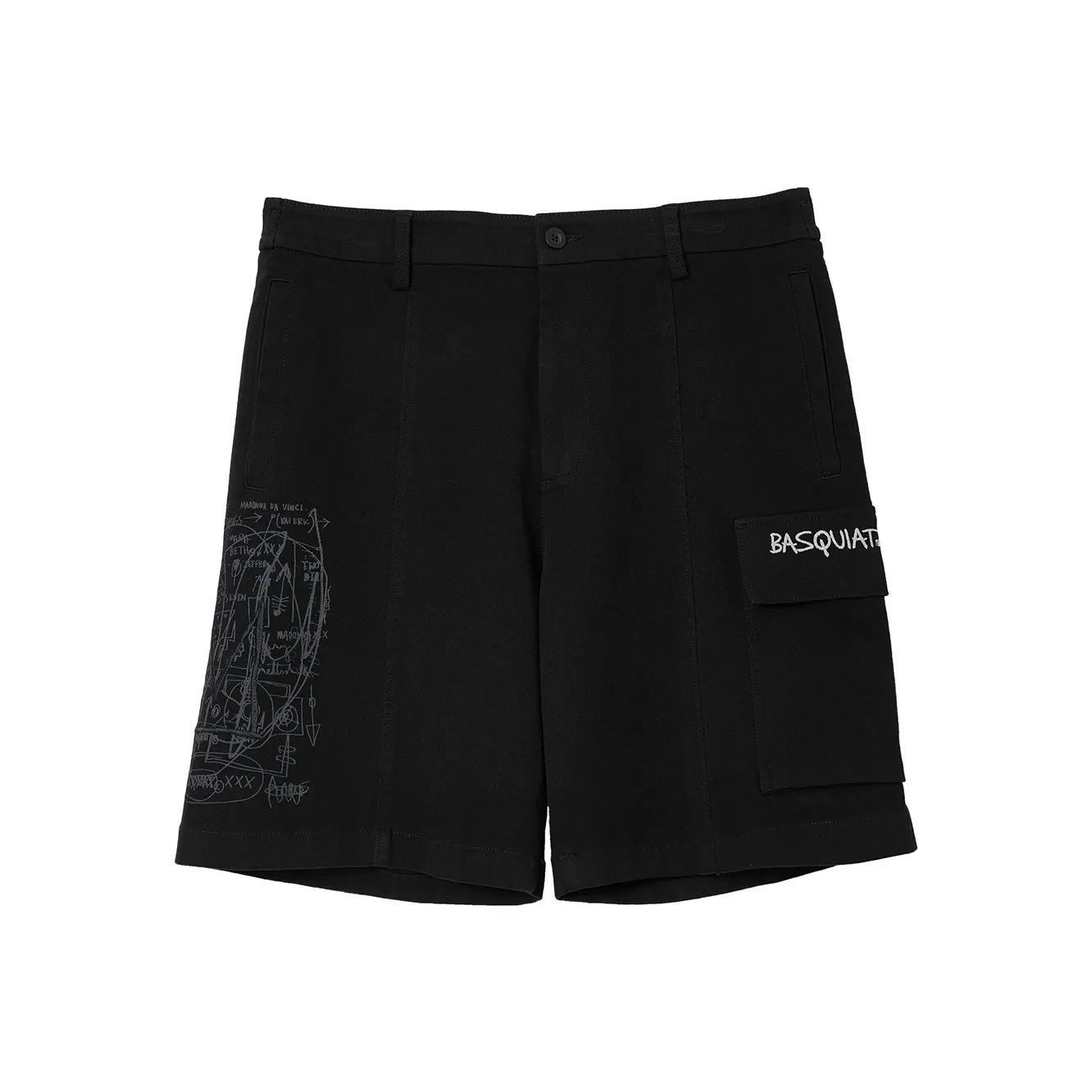 JACK JONES· x Jean Michel Basquiat JACK JONES/Jack Jones X Basquiat Casual Shorts Men's E40 Black