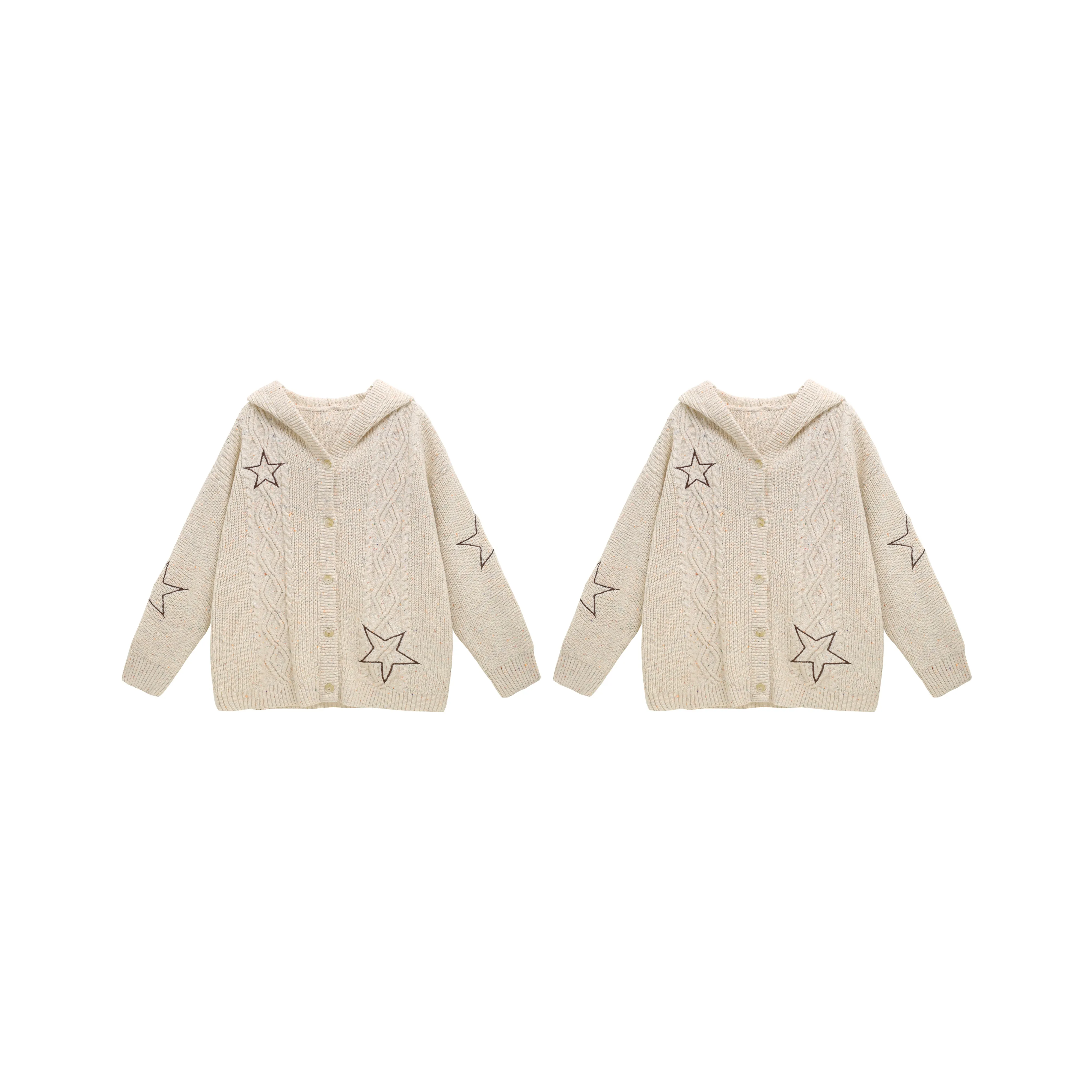 Tryforlove AW24 Celebrity Same Style Couple Set Ecru