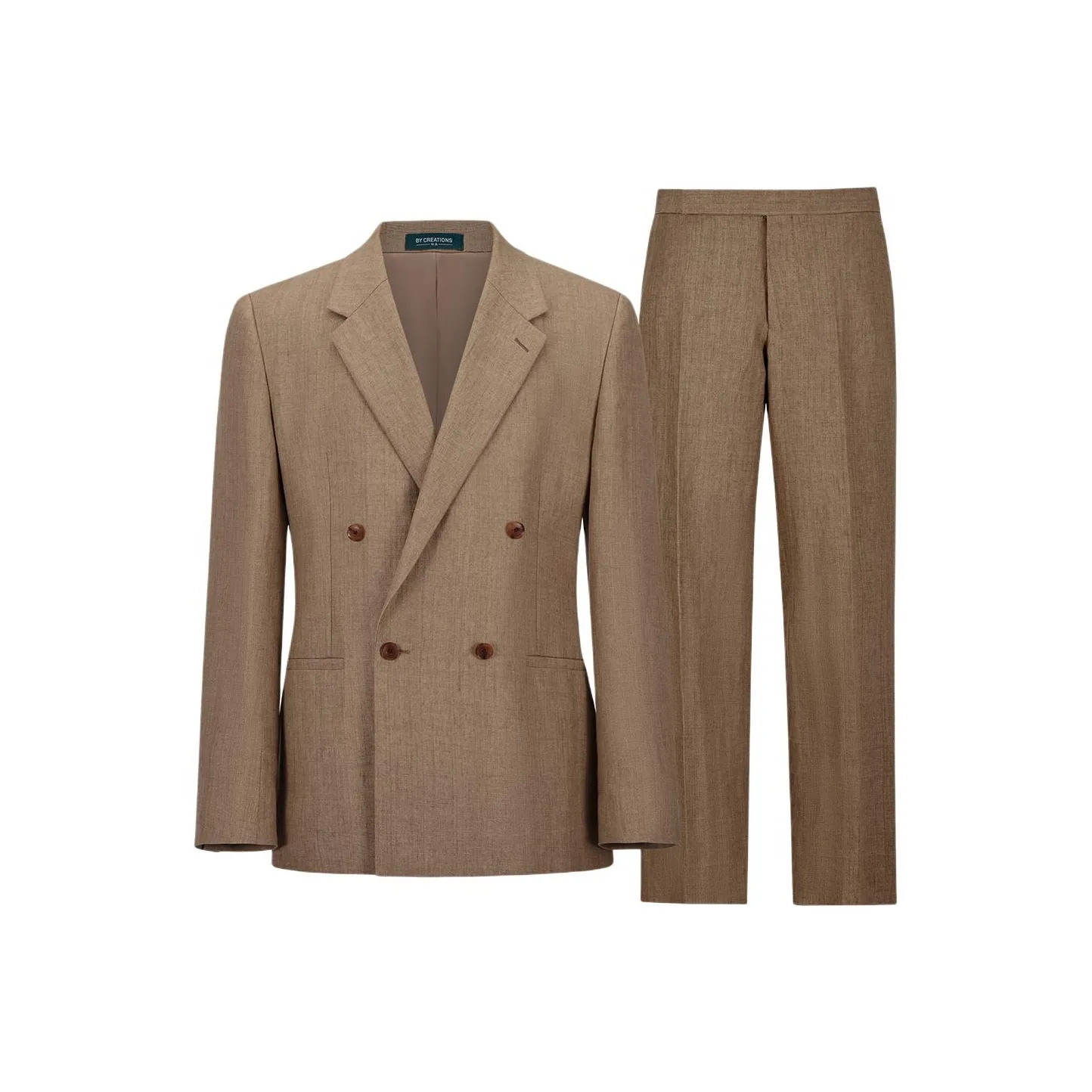 BY CREATIONS Бизнес-костюм мужской хаки