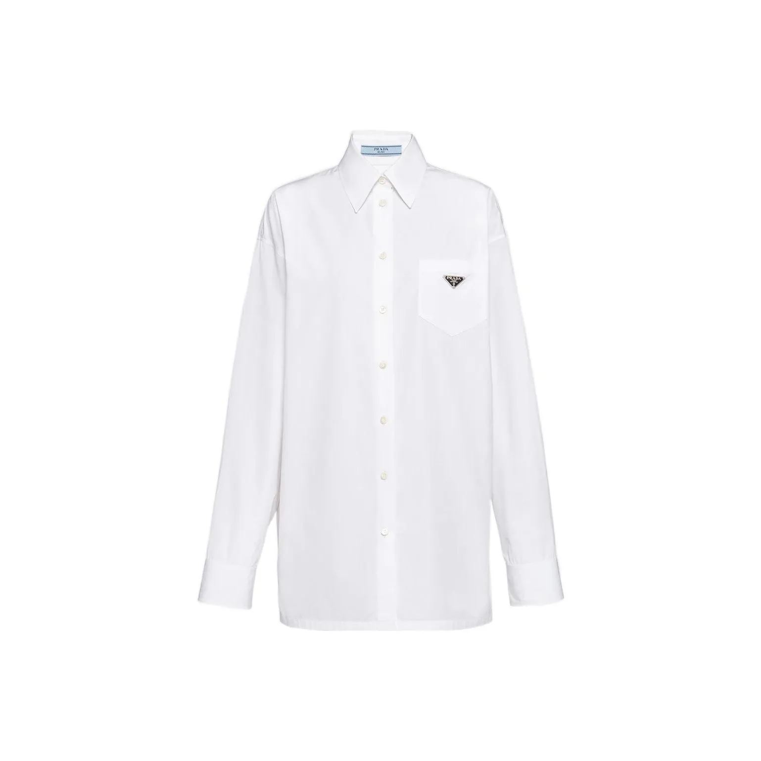 PRADA Triangle logo Poplin Shirt