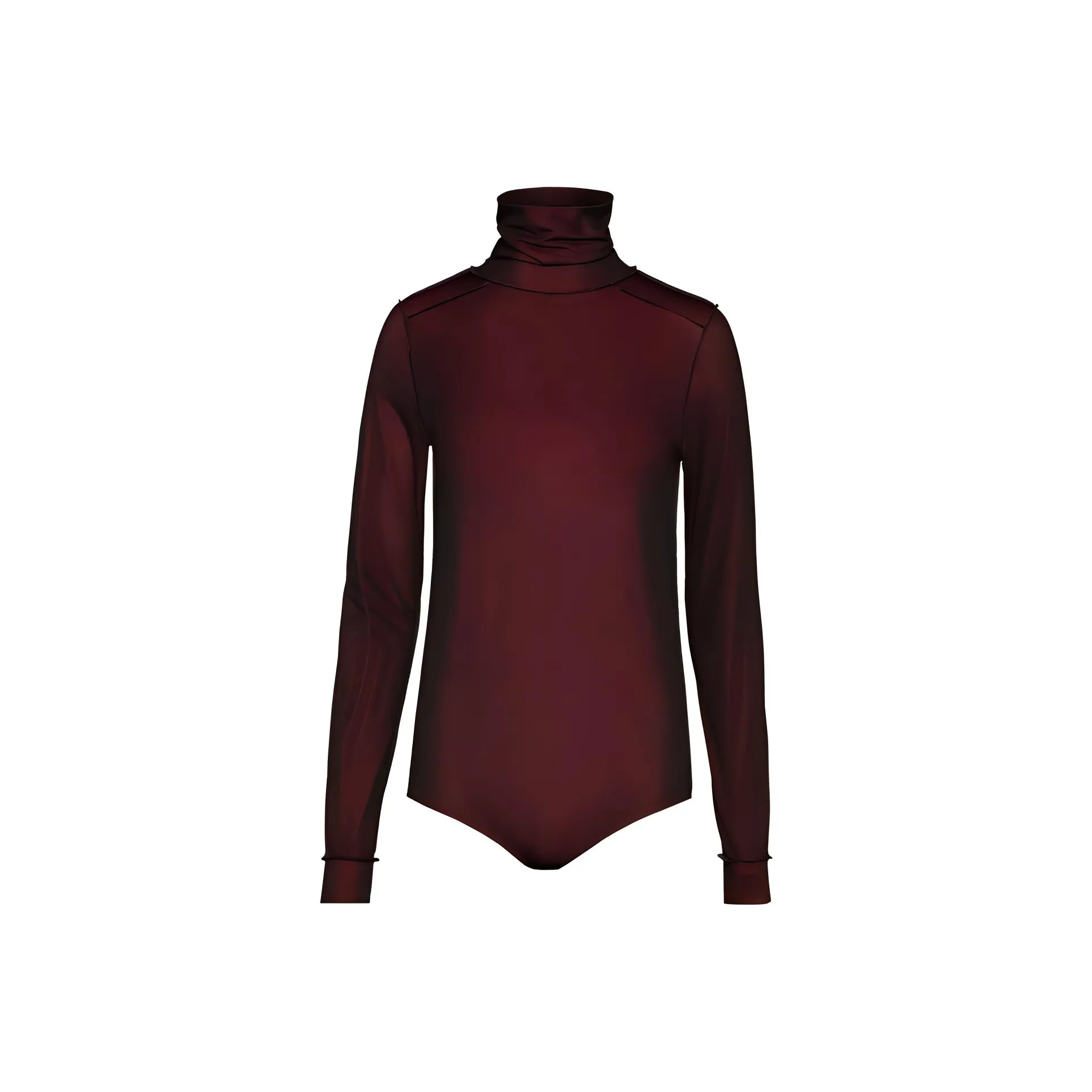 Maison Margiela Sheer Long sleeve Jersey Bodysuit