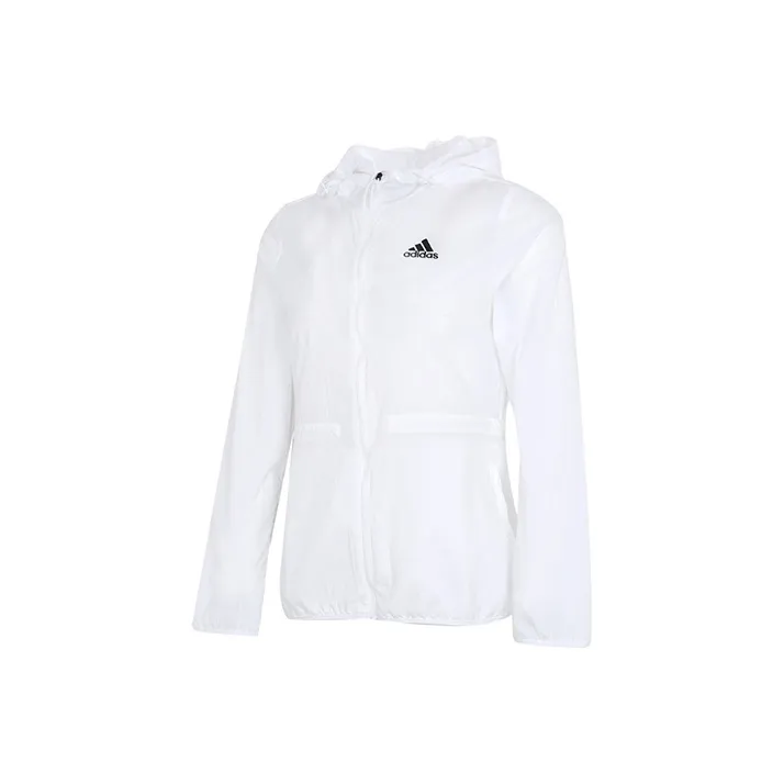 Adidas Woven Windbreaker Jacket Women's White