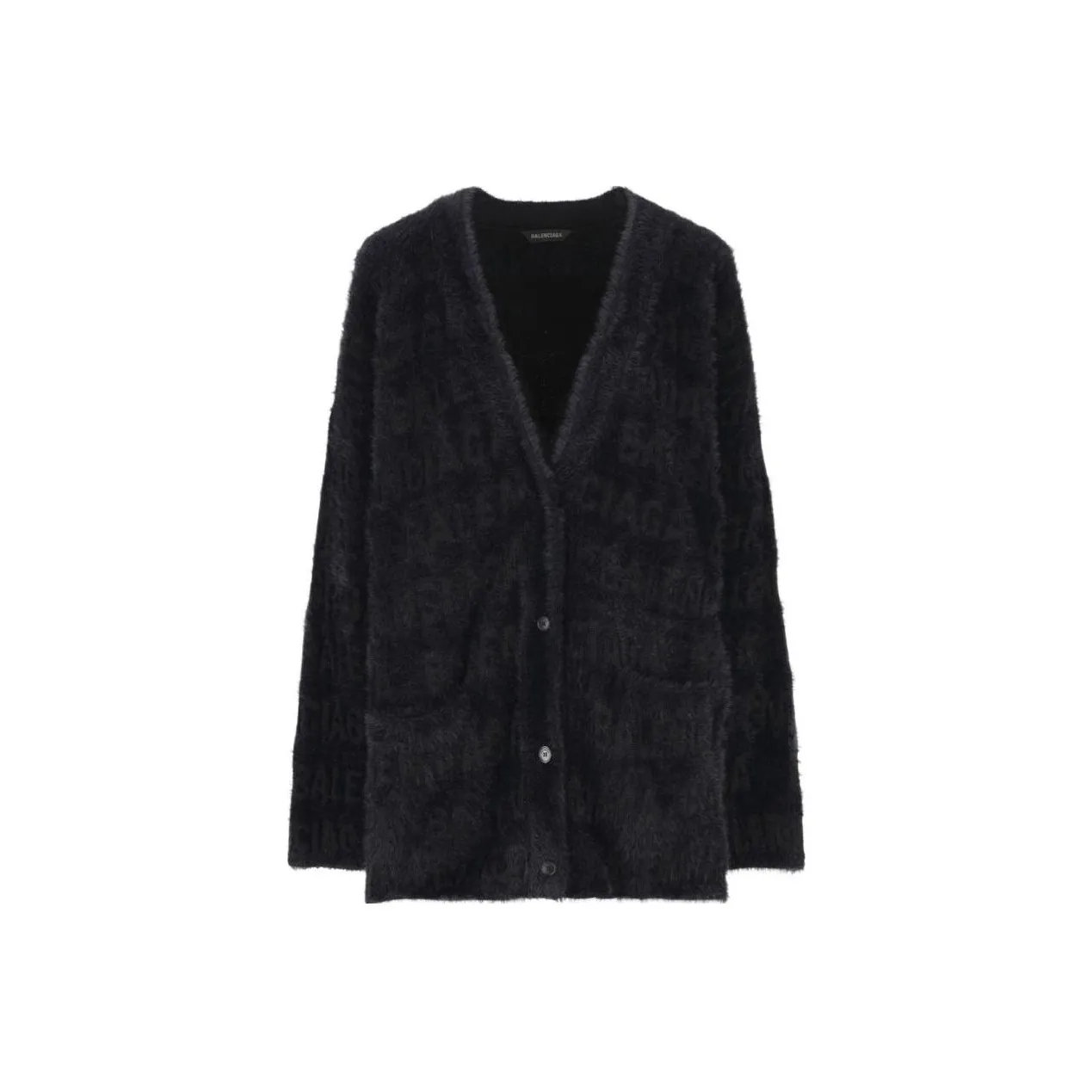Balenciaga V Neck Oversized Knit Cardigan