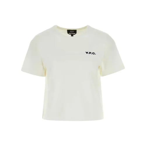 A.P.C Слоновая кость Женские футболки