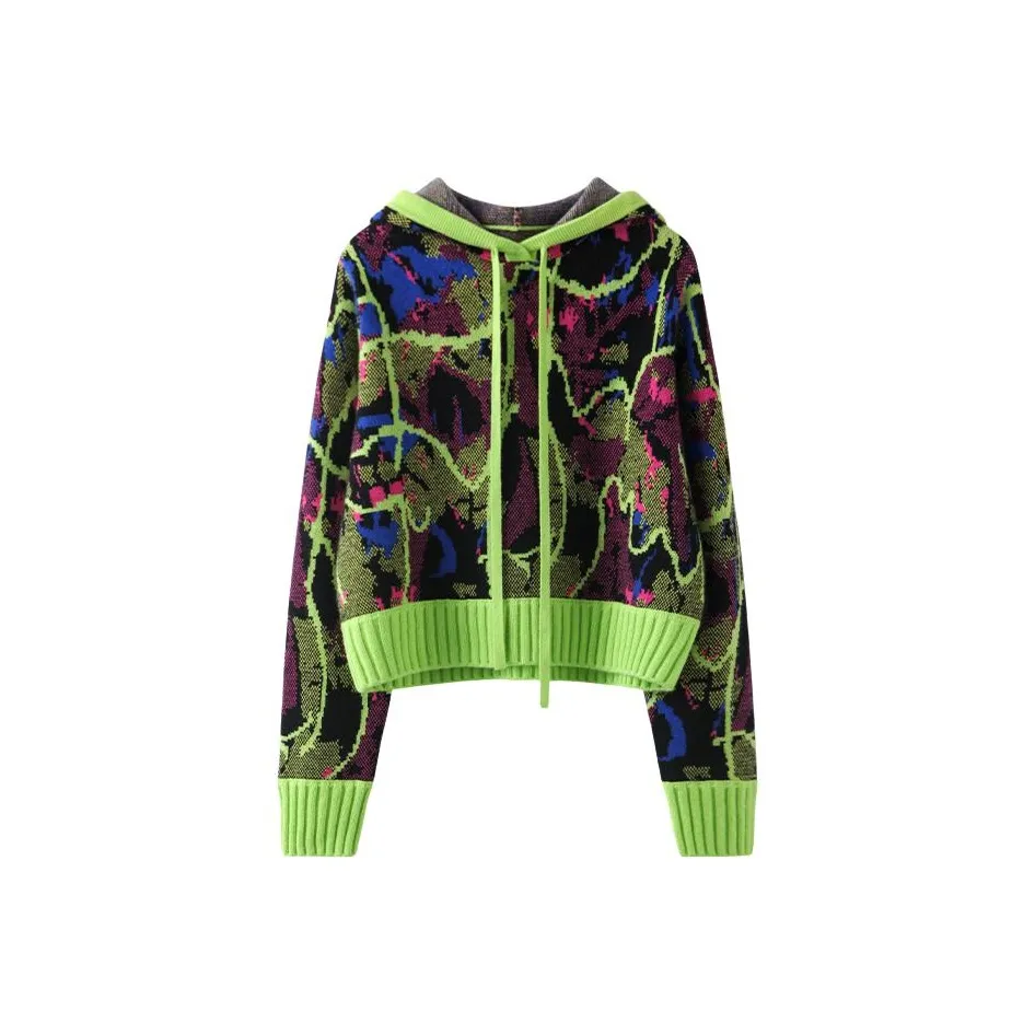 MAIGRE SIMHAT Кашемировый свитер женский цвет лаймово-зеленый