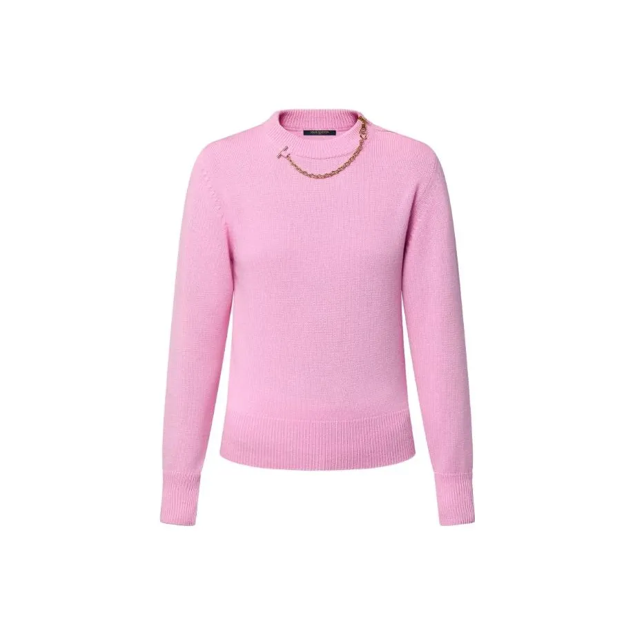LOUIS VUITTON Cashmere Sweaters Women's Pink