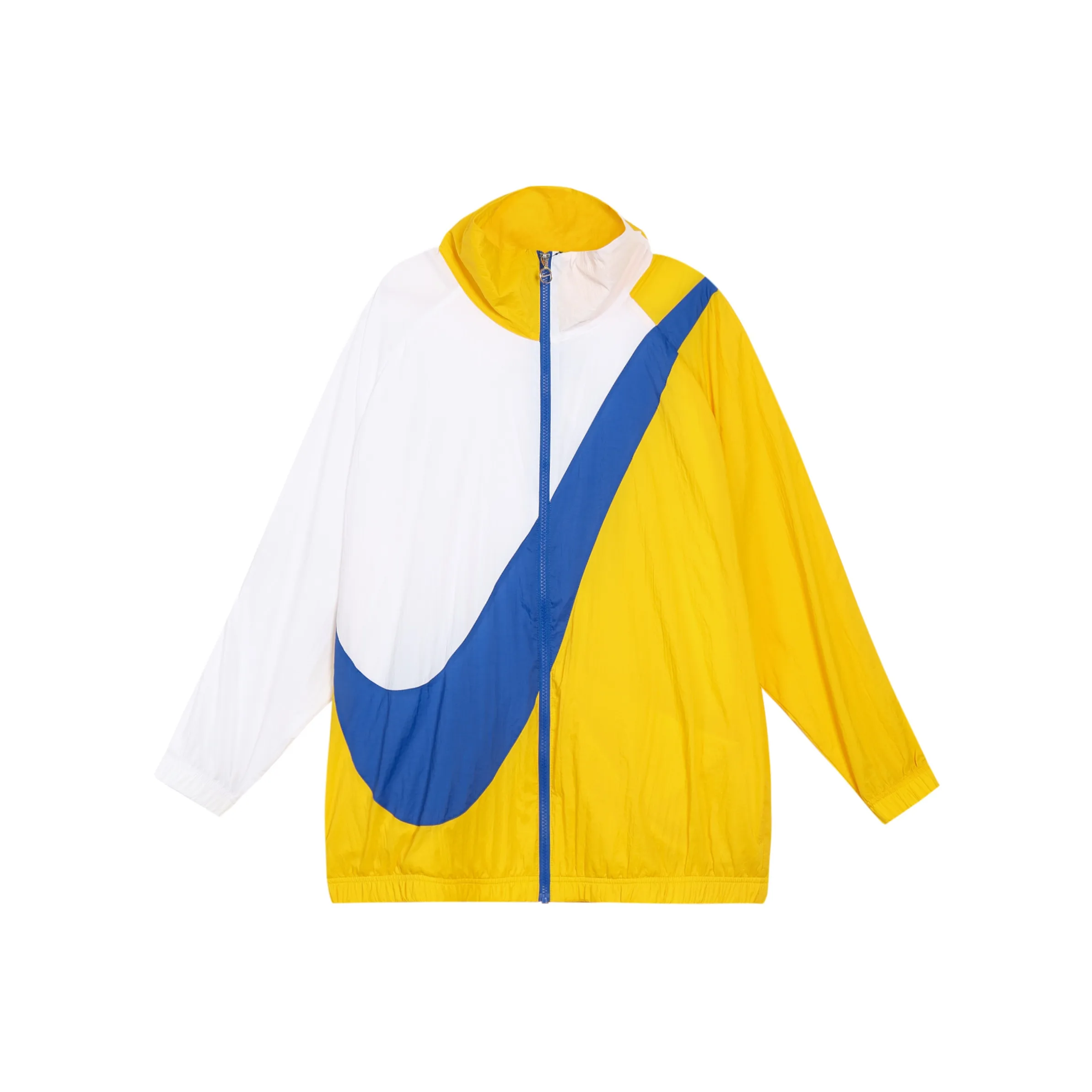 Nike Sportswear Woven Swoosh Jacket White/Blue/Yellow