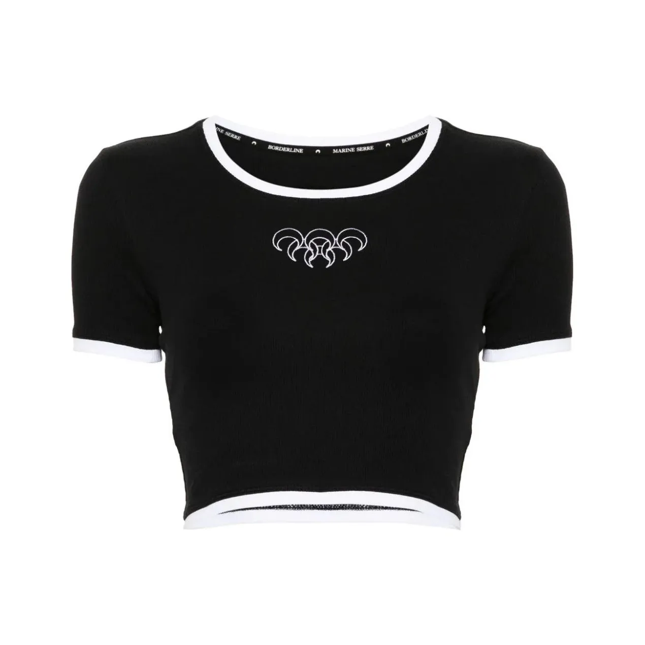 Marine Serre T-Shirt Женская Черная