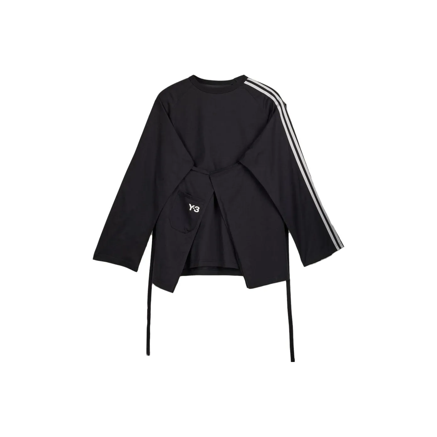Adidas Y-3 Sail Closure Long Sleeve Tee Black