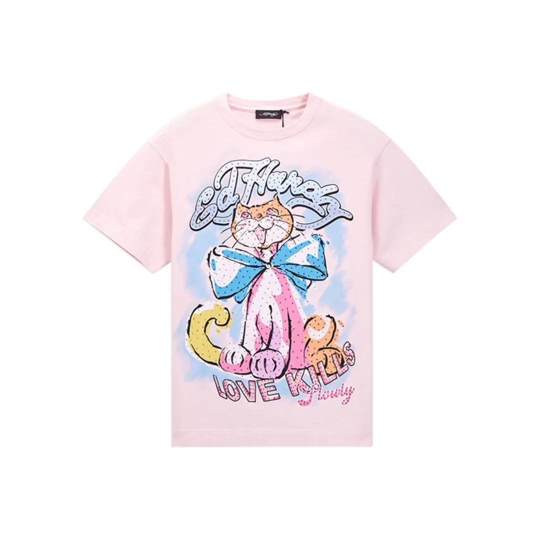 Ed Hardy T-Shirts Women's Cherry Blossom Pink