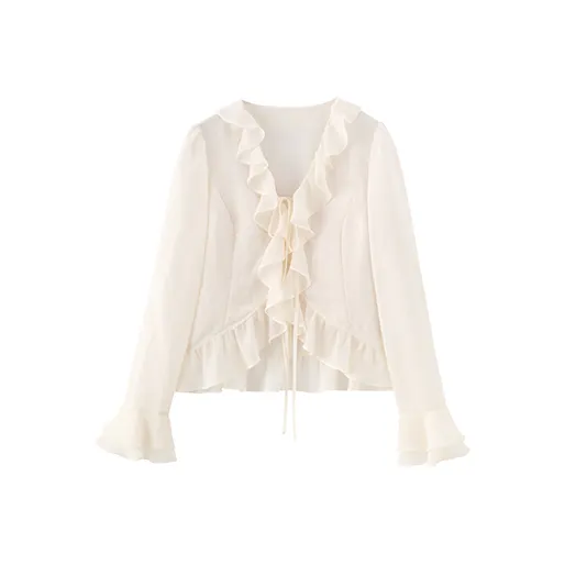 Miss Chipmunk Шифон Рубашка Женская Жемчужно-Розовая