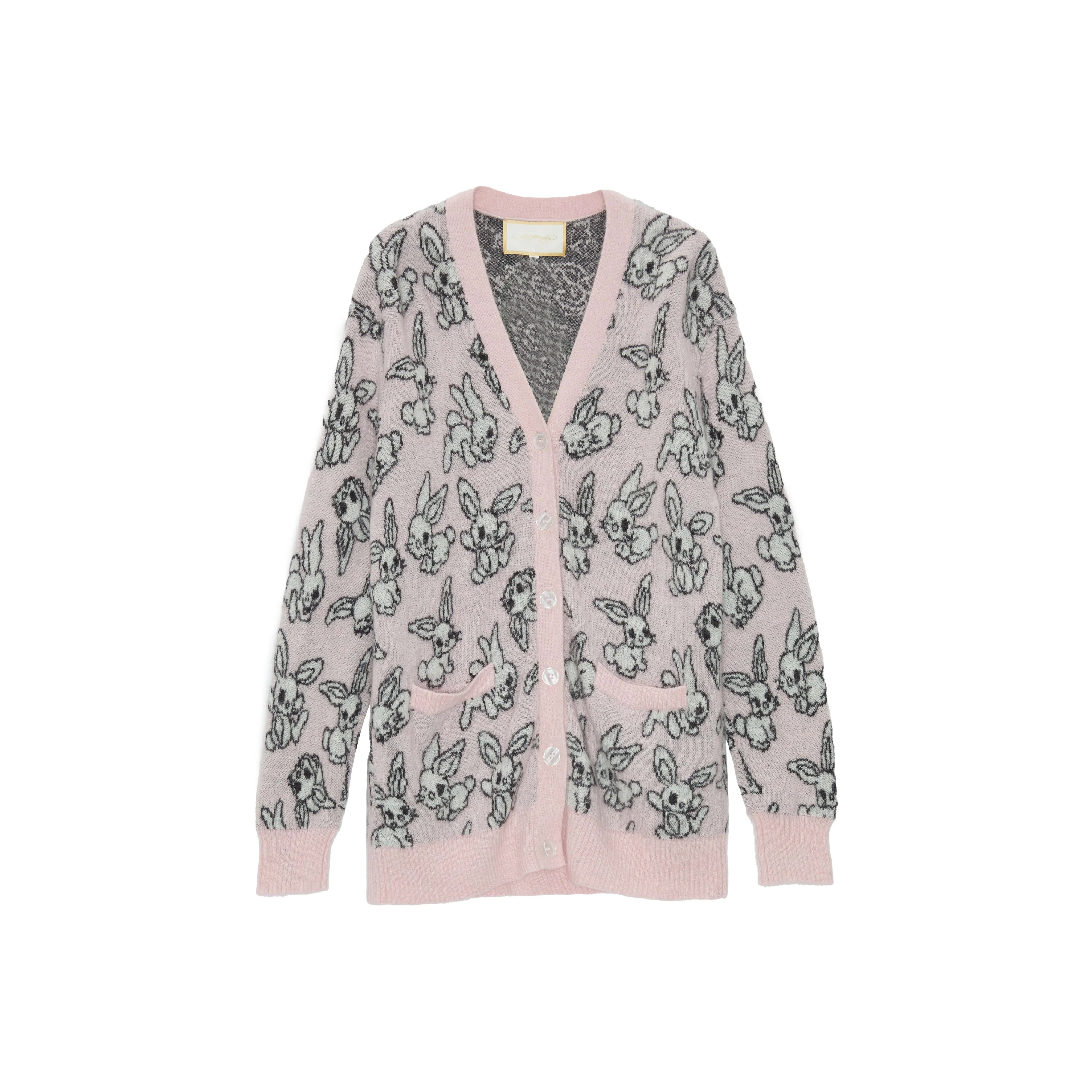 Ed Hardy Трикотаж Женский Вишневый Цветок Розовый