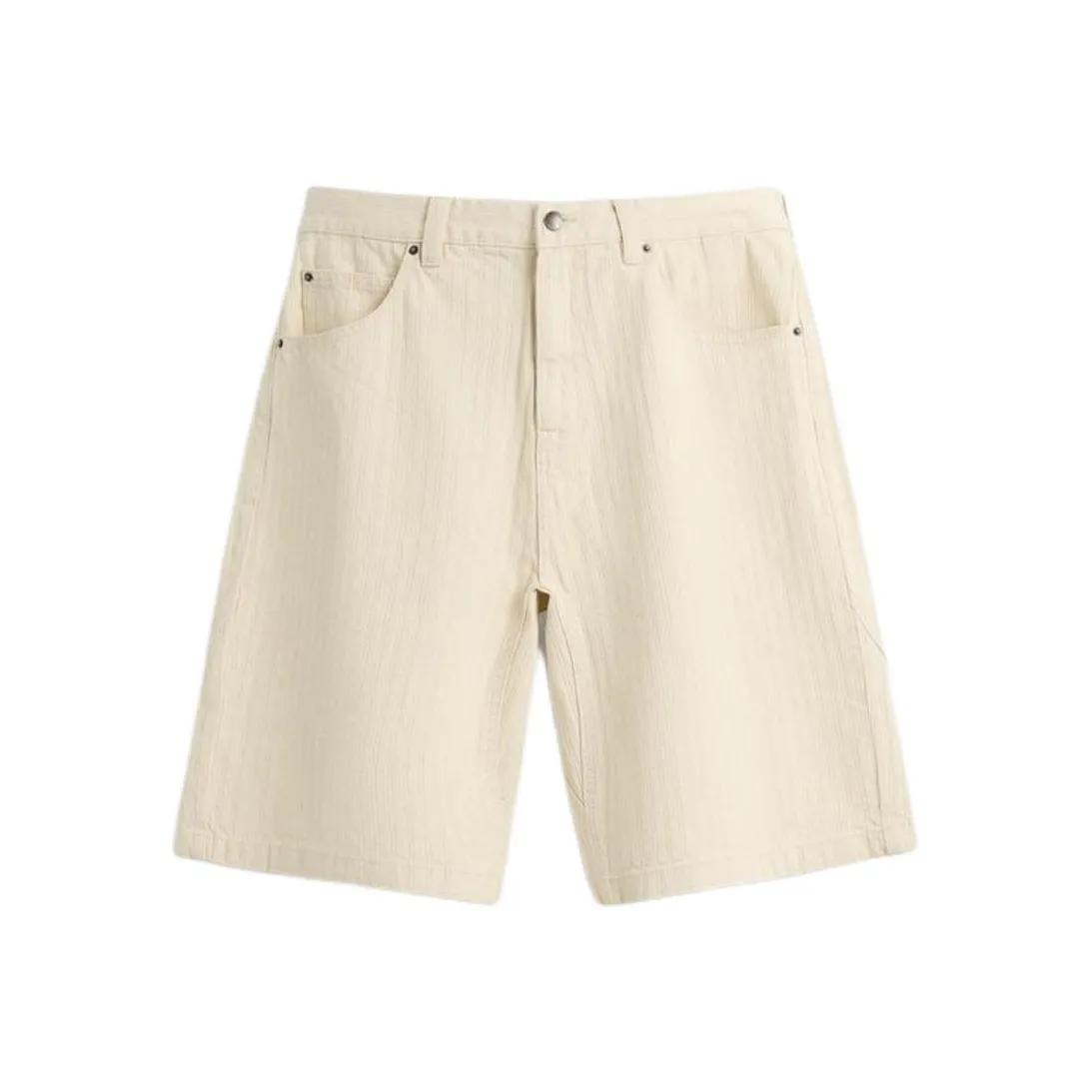 ZARA Повседневные шорты Мужские Снежно-белые