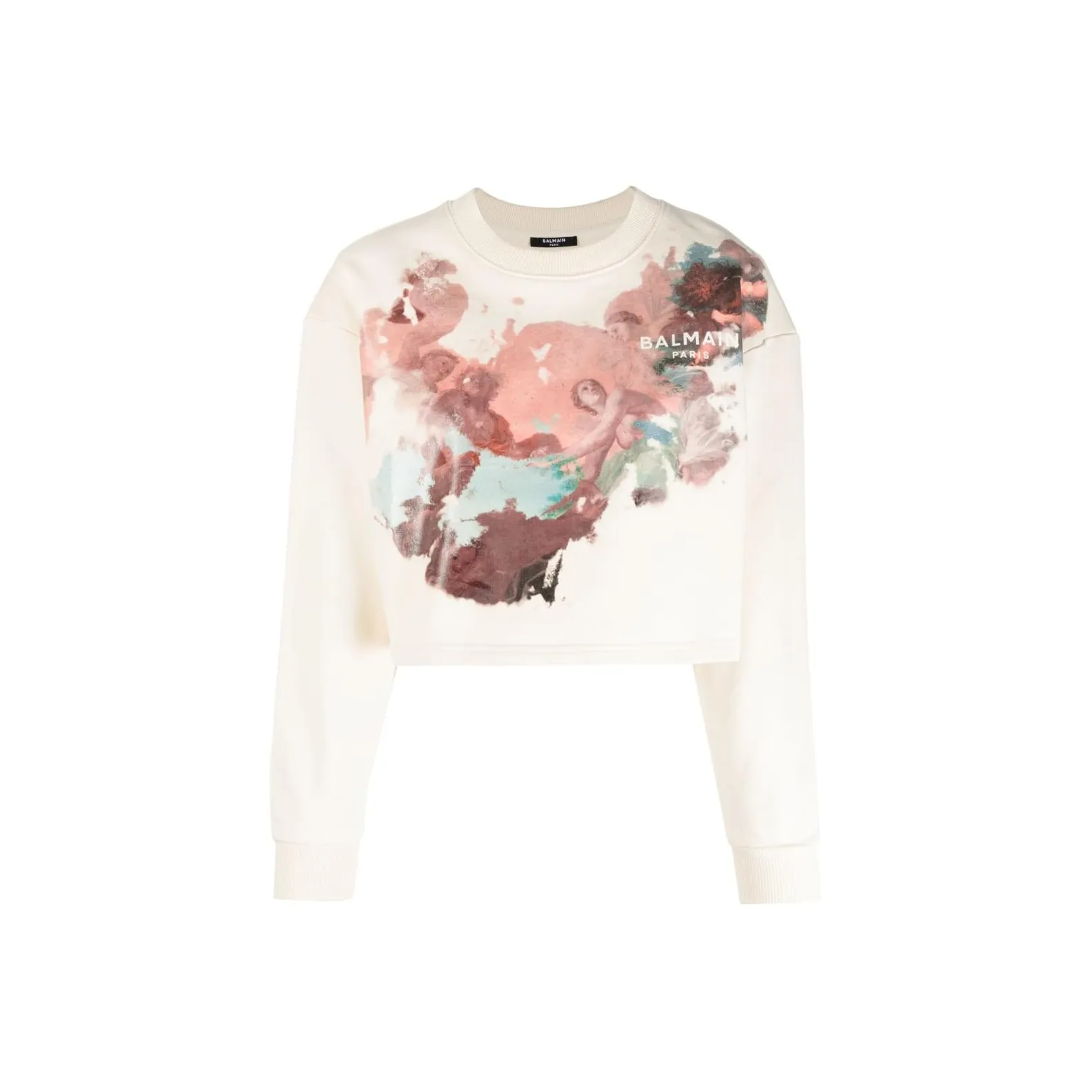 BALMAIN Экрю Женские Свитшоты